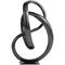 11.25" Dark Gray Aluminum Circular Abstract Sculpture Décor